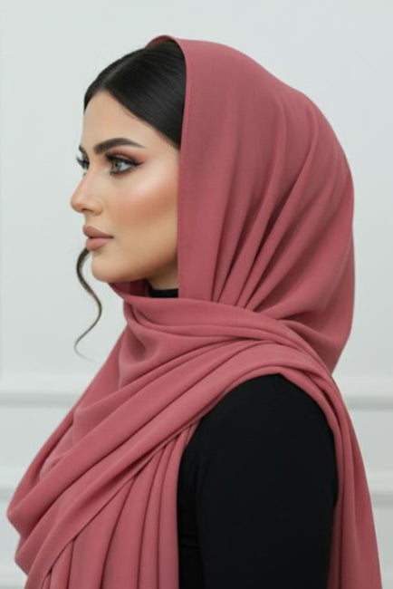 Rosewood Elegance Hijab