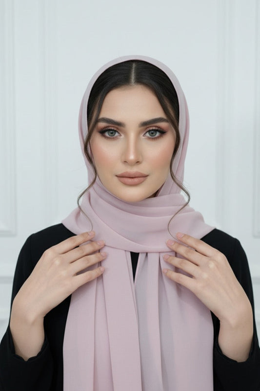 Blush Pink Georgette Hijab