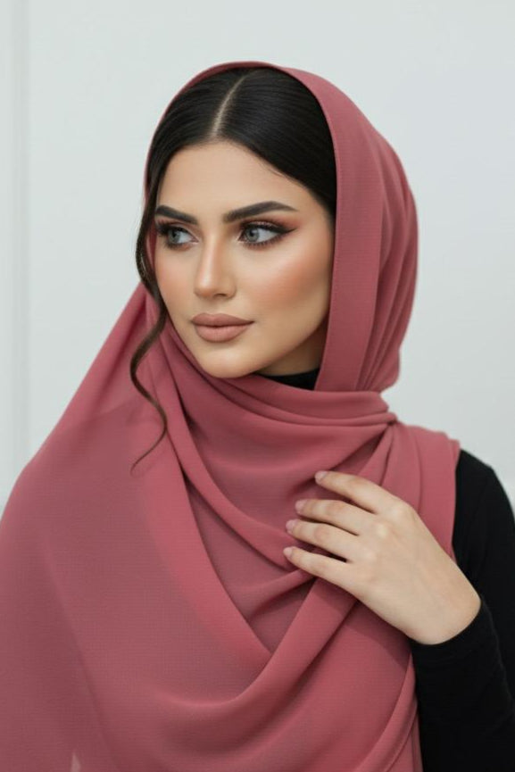 Rosewood Elegance Hijab